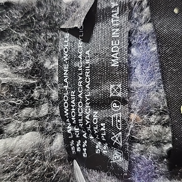 Saldarini 1882 Scarf Como Italy Lana Wool Mohair Plaid Multicolor Cozy Fringe - Picture 11 of 13